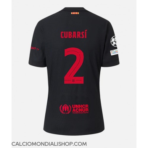 Maglie da calcio Barcelona Pau Cubarsi #2 Seconda Maglia 2024-25 Manica Corta